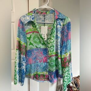 Zara Print Top